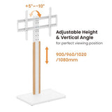 For 32"-75" Height Adjustable TV Floor Stand