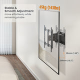 Ultra Slim Up to 90" Heavy Duty Full Motion TV Wall Mount Bracket