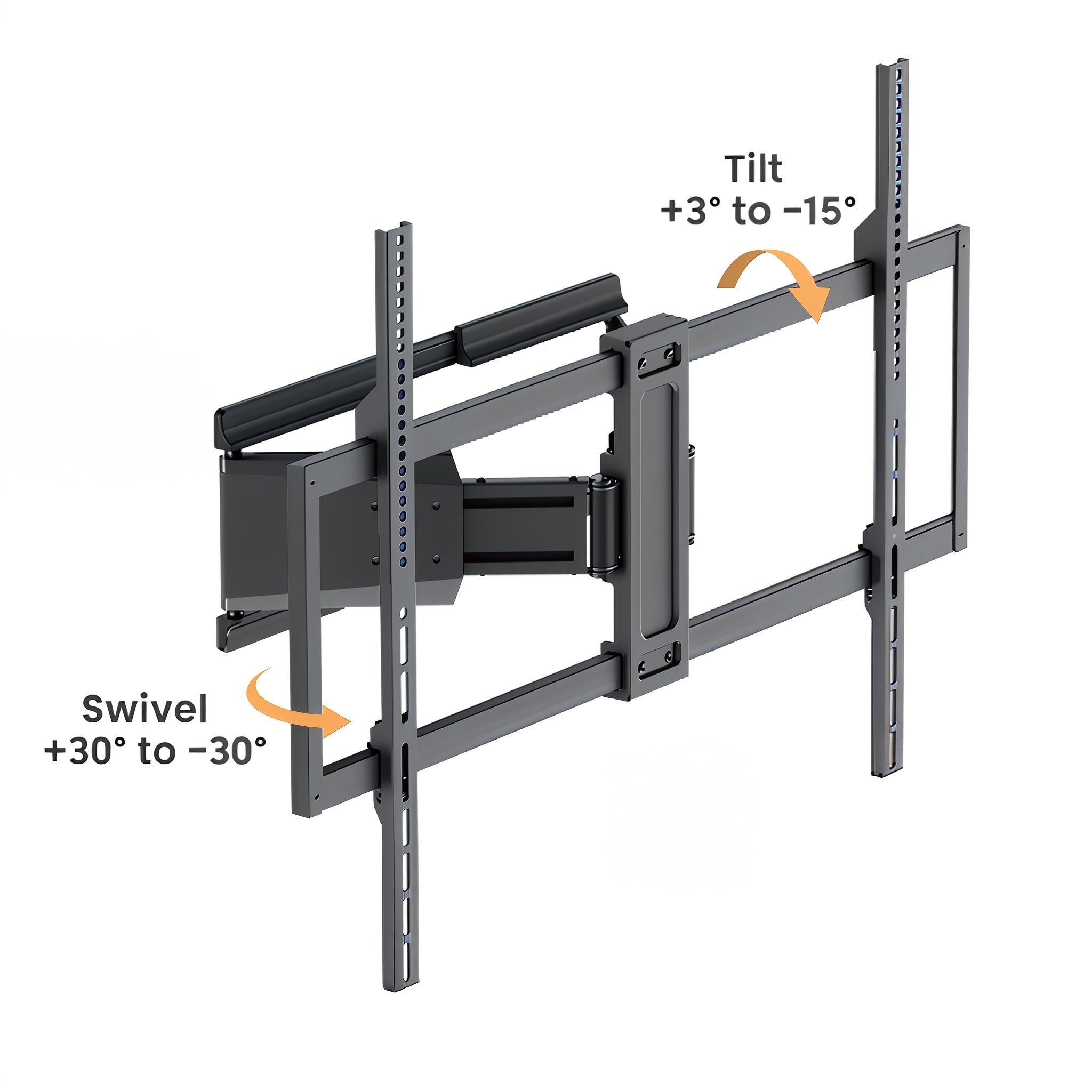 Ultra Slim Up to 100" Heavy Duty Full Motion TV Wall Mount Bracket