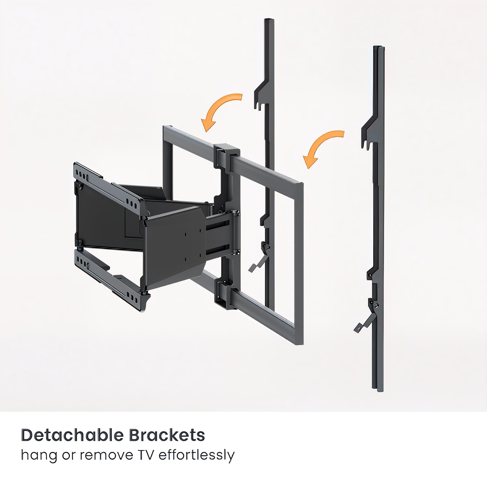 Ultra Slim Up to 100" Heavy Duty Full Motion TV Wall Mount Bracket
