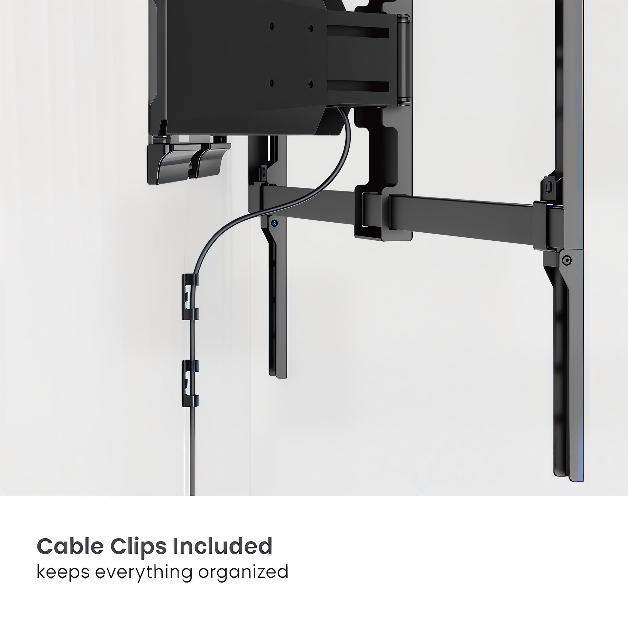 Ultra Slim Up to 100" Heavy Duty Full Motion TV Wall Mount Bracket