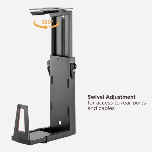 RGB Deluxe Under Desk Gaming CPU Mount ATX PC Case Holder Bracket ...