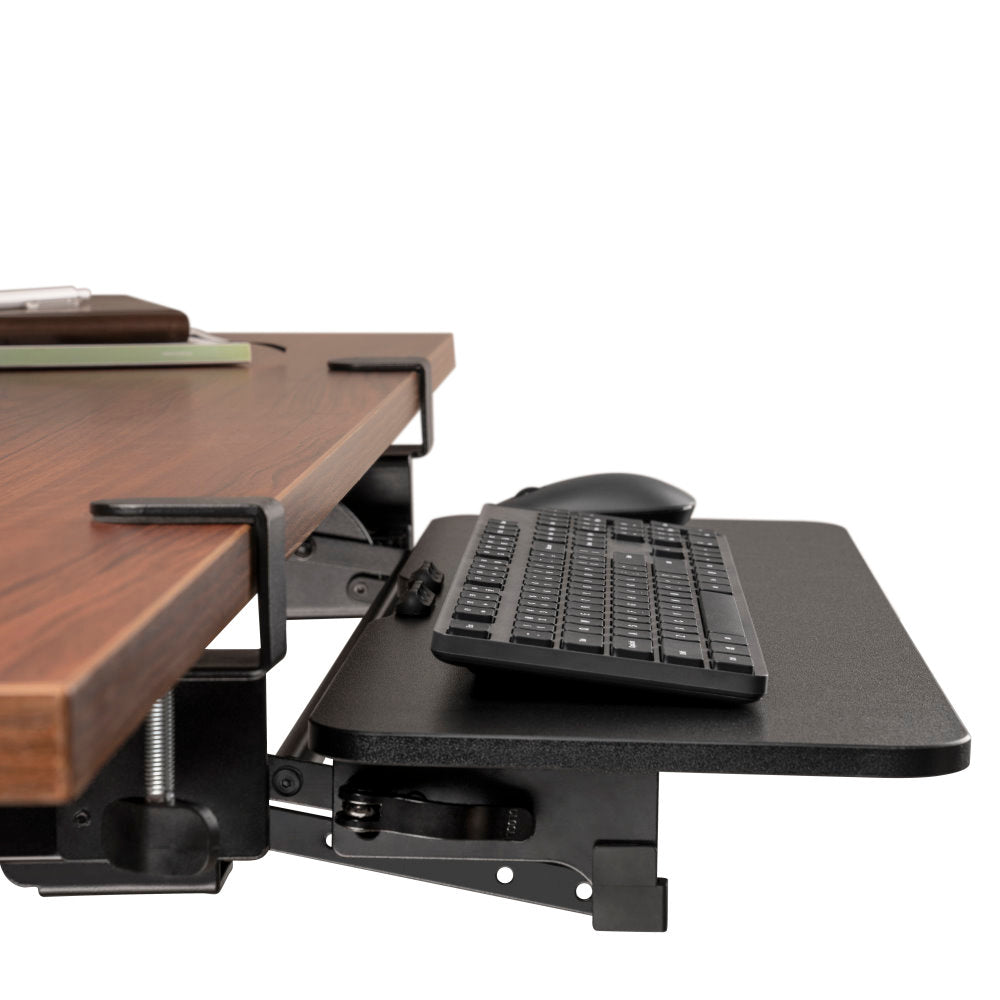 Under Desk Height Adjustable Clamp on Keyboard Tray Ergox Australia