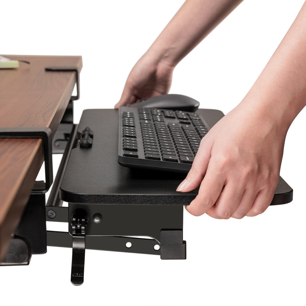 Under Desk Height Adjustable Clamp on Keyboard Tray Ergox Australia