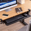 Under Desk Height Adjustable Clamp on Keyboard Tray