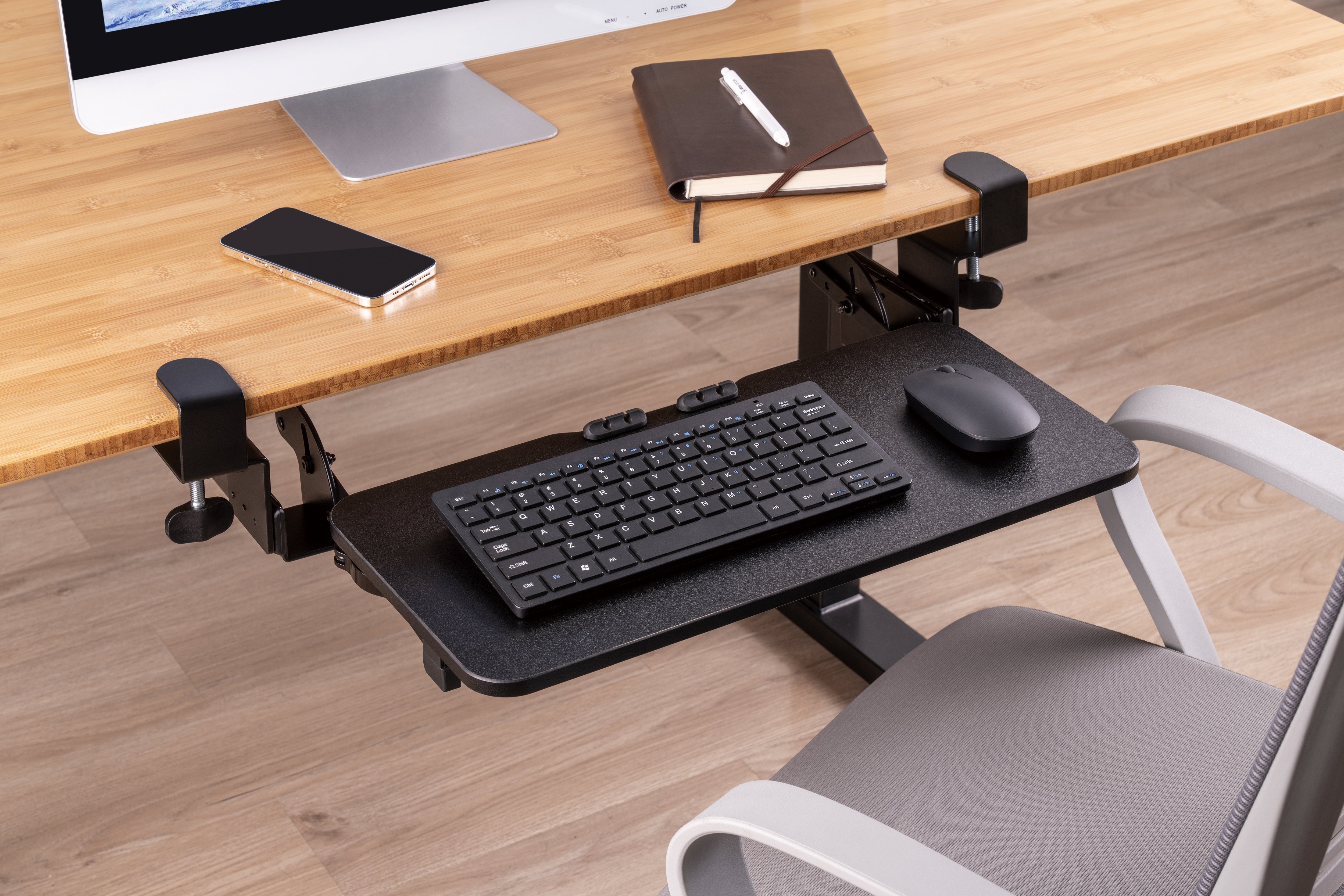 Keyboard Holder Under Table MOUNT KB03B Under Desk Keyboard Tray