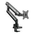 Premium Full-Extension Aluminum Slim Mechanical Spring Single Monitor Arm Desk Mount Black