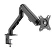 Full-Extension Mechanical Spring Aluminium Single Monitor Arm Desk Mount Black