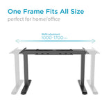 Dual Motor Standing Desk Sit Stand Table Riser Height Adjustable Motorised Electric Computer Laptop Table