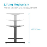 Dual Motor Standing Desk Sit Stand Table Riser Height Adjustable Motorised Electric Computer Laptop Table