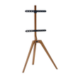 For 45"-65" TV Tripod Legged Solid Wood Studio TV Floor Stand